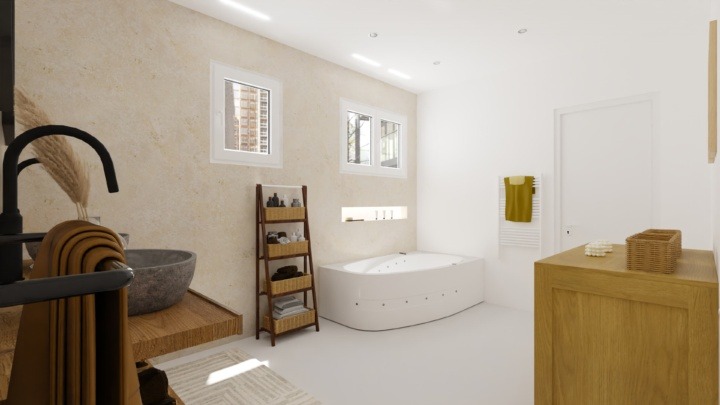 Beautiful with clears colors bathroom