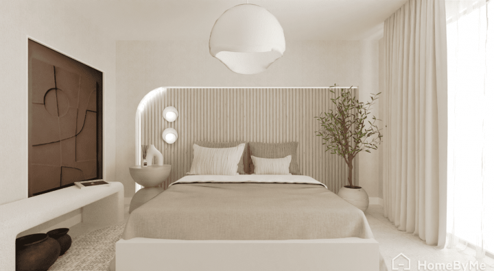 Bedroom Wabi Sabi 2 - neutral tones