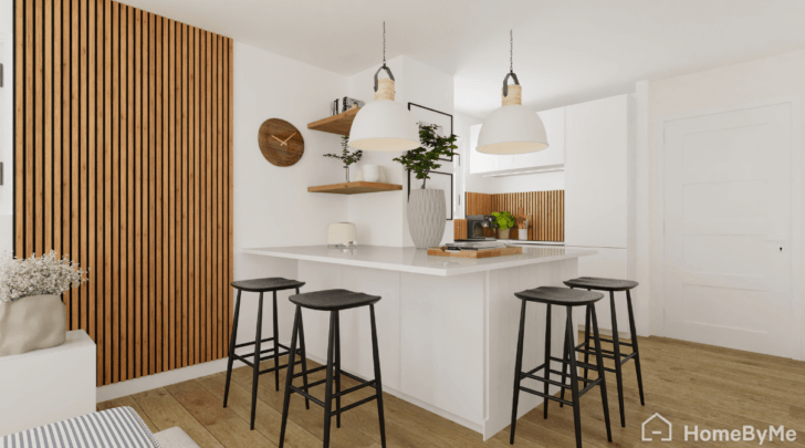 Example of clever plan of small kitchen