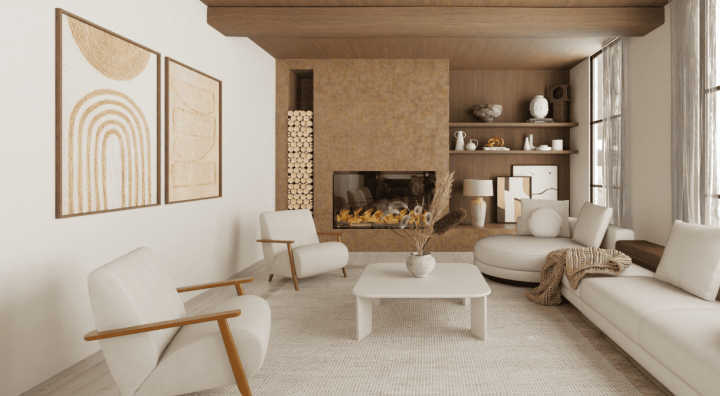 Living Room Wabi Sabi Style and Design