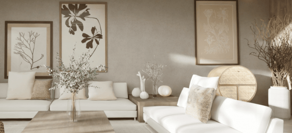 Wabi Sabi living room, Interior Design